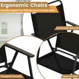 Tangkula 3 Piece Patio Folding Dining Set