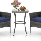 Tangkula 3Piece Patio Furniture Set