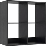 Tangkula 4-Cube Bookcase, 3-Tier Bookshelf with Open Compartments