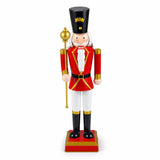 Tangkula 32.5" Christmas Nutcracker with Tall Hat & Scepter