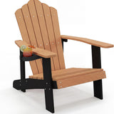 Tangkula Oversized Adirondack Chair, Patio Lounge Chairs w/Adjustable Cup Holder