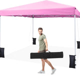 Tangkula 10 x 10 Feet Pop up Canopy Tent with Carrying Bag and 4 Sandbags