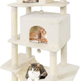 Tangkula 70 Inch Multi-Level Large Cat Tower with Sisal Scratching Posts
