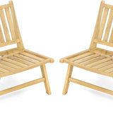 Tangkula Teak Wood Outdoor Accent Chairs for Patio Lawn Garden Backyard Deck