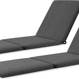 Tangkula 72” x 23” Chaise Lounge Cushion, Tri-Fold Lounger Pad with Hook & Loop Fasteners