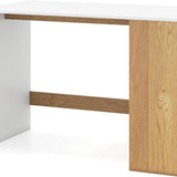 Tangkula 44 Inch Wooden Computer Desk with Bookshelf for Small Space