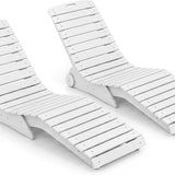 Tangkula in-Pool Lounge Chair, HDPE Chaise Lounger with Wheels