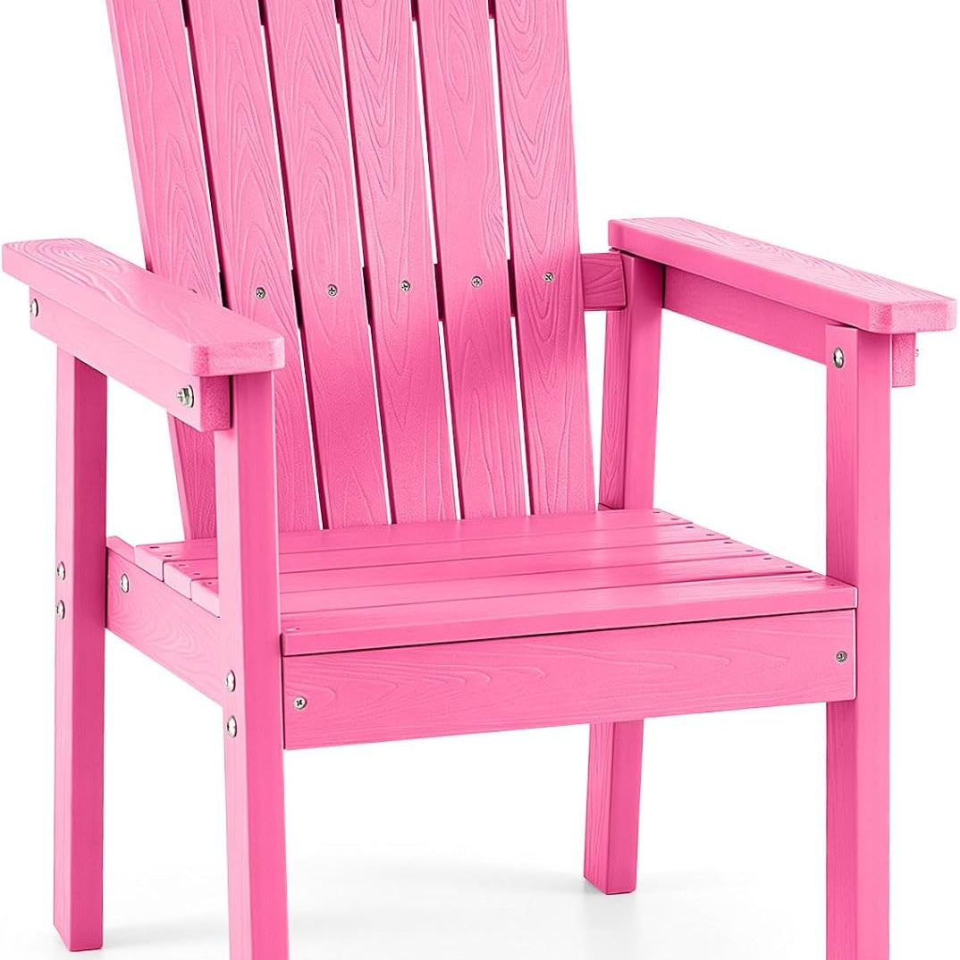 Tangkula Outdoor HIPS Adirondack Chair with High Backrest (1/2/4)