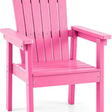 Tangkula Outdoor HIPS Adirondack Chair with High Backrest (1/2/4)