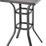 Tangkula 24 Inch Outdoor Bar Table, Patio Bar Height Table with Aluminum Tabletop & Heavy-Duty Metal Legs (only table)