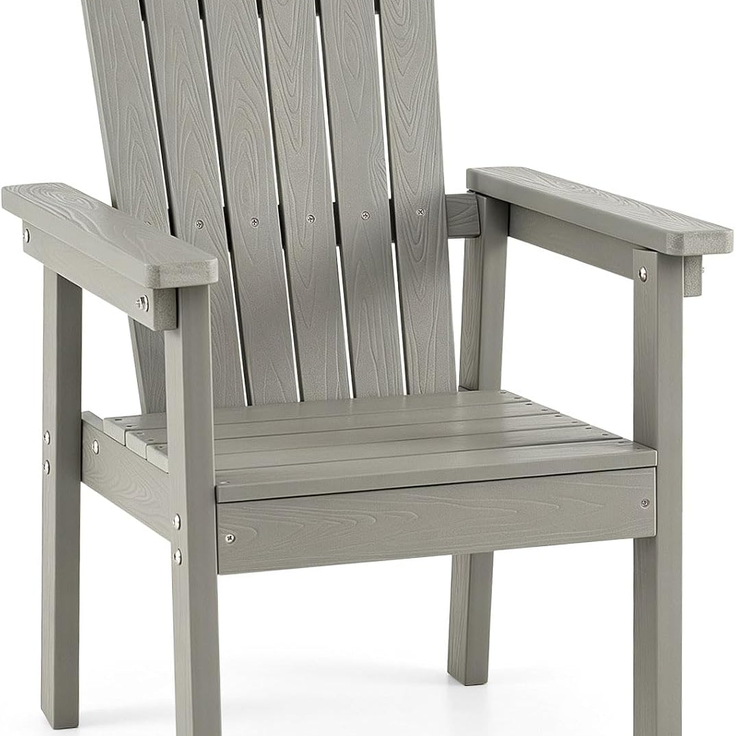 Tangkula Outdoor HIPS Adirondack Chair with High Backrest (1/2/4)