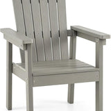 Tangkula Outdoor HIPS Adirondack Chair with High Backrest (1/2/4)