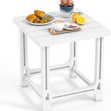 Tangkula 18" Outdoor Adirondack Side Table with Slatted Surface (1/2)