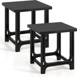 Tangkula 18" Outdoor Adirondack Side Table with Slatted Surface (1/2)