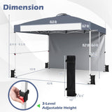Tangkula 10x10 Ft Pop Up Canopy Tent
