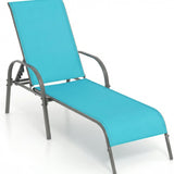 Tangkula Patio Chaise Lounge, Recliner Outdoor Lounger Chair