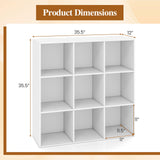 Tangkula 3/4/6/9-Cube Bookcase with Anti-Toppling Device (1/2)