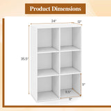 Tangkula 3/4/6/9-Cube Bookcase with Anti-Toppling Device (1/2)