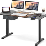 Tangkula 55” x 28” Height Adjustable Electric Standing Desk, Ergonomic Sit Stand Desk