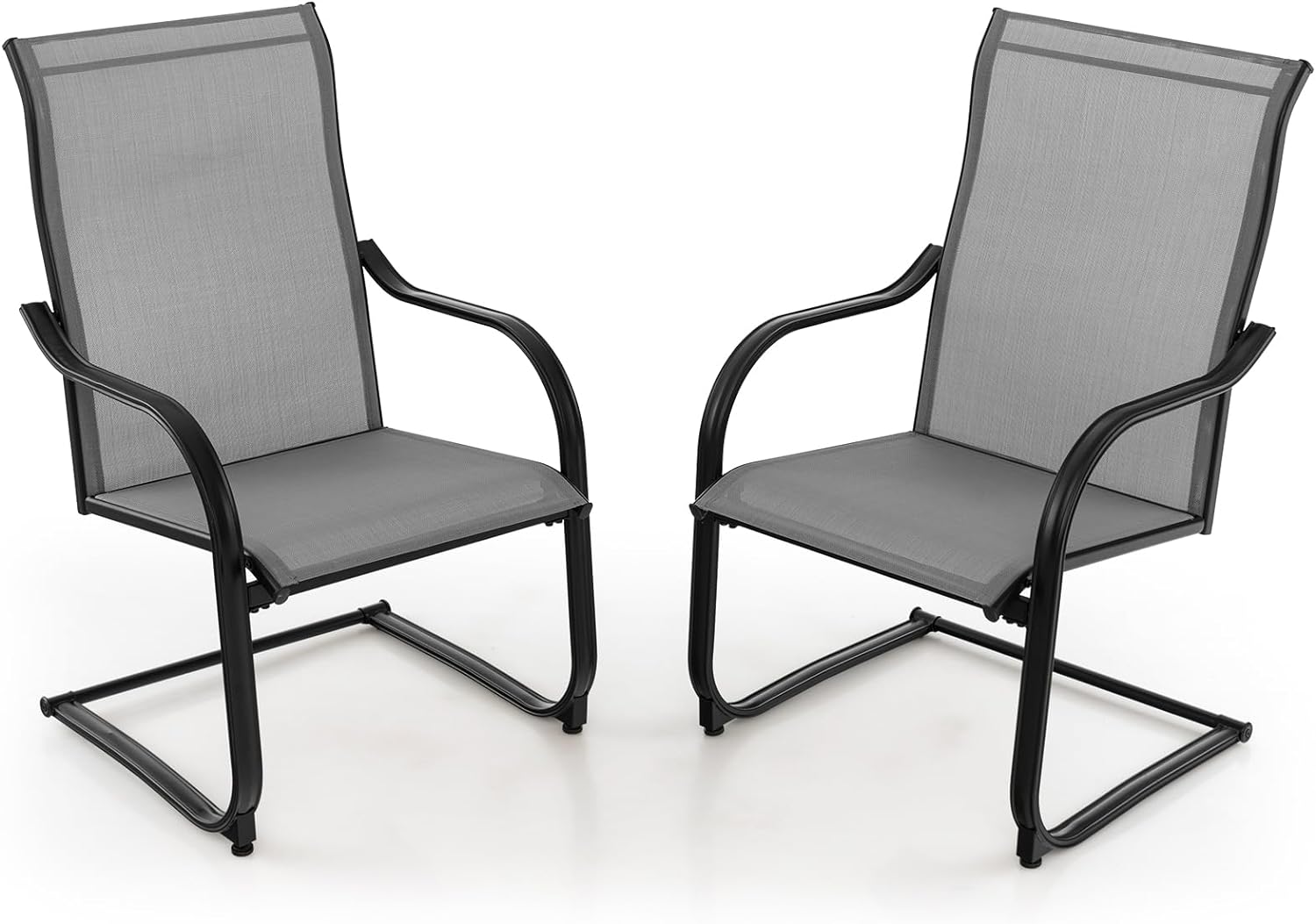 2 Pieces Outdoor Dining Chairs - Tangkula