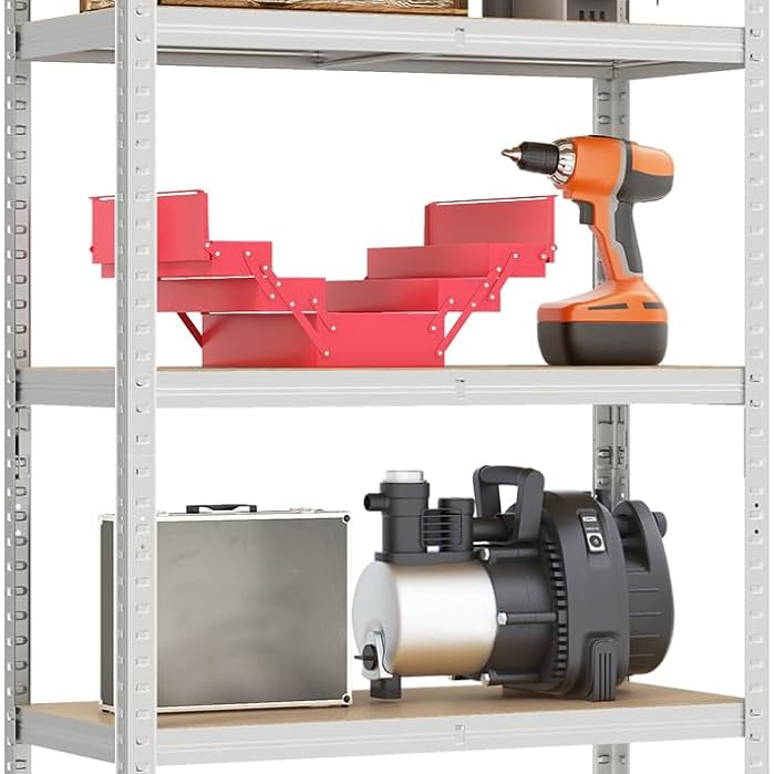 Tangkula 5-Tier Heavy Duty Metal Shelving with 2000 LBS Load, 35" / 47" Wide