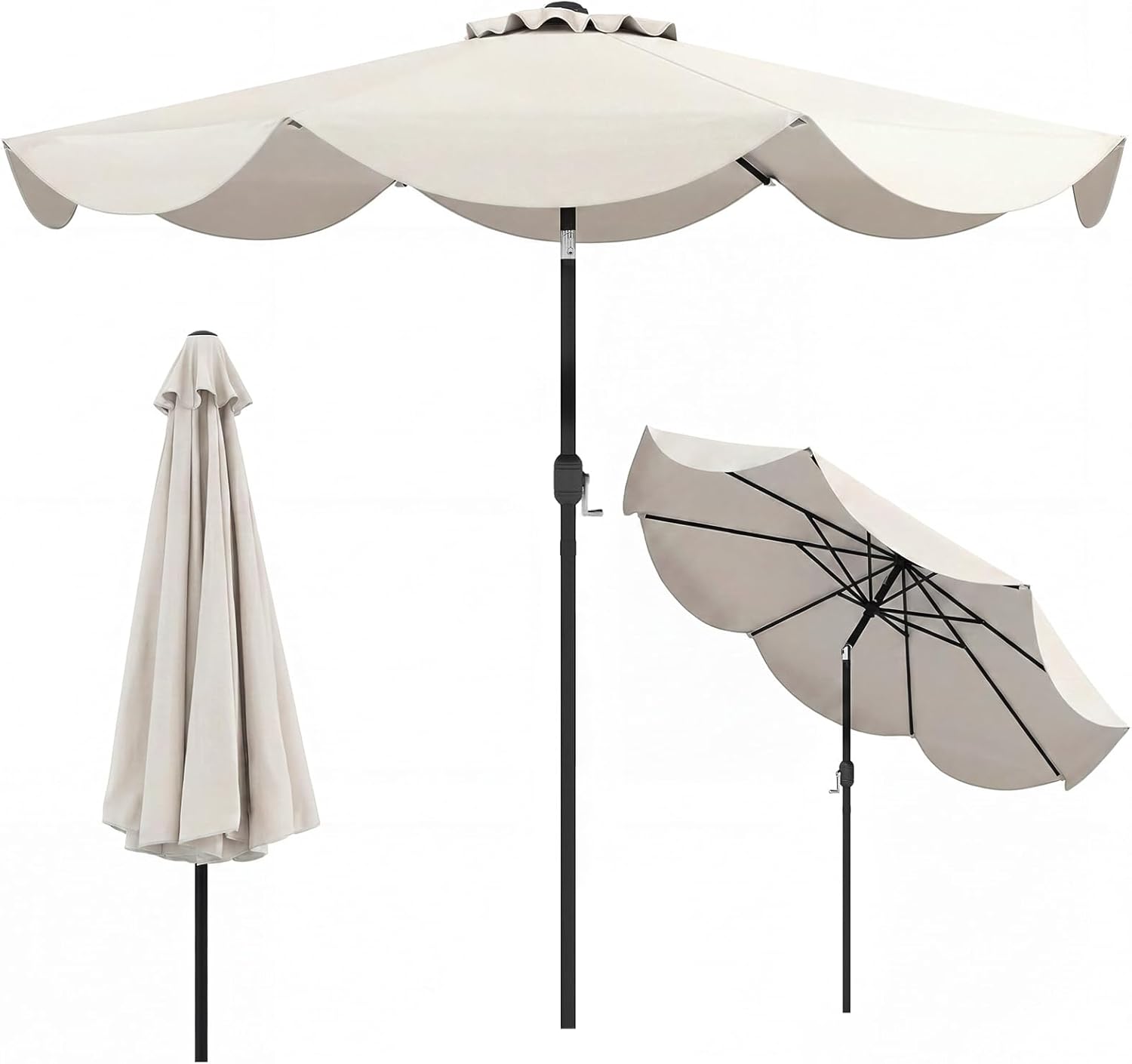 Tangkula 9 FT Patio Umbrella w/Crank Handle