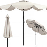 Tangkula 9 FT Patio Umbrella w/Crank Handle