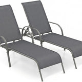 Tangkula Patio Chaise Lounge, Recliner Outdoor Lounger Chair