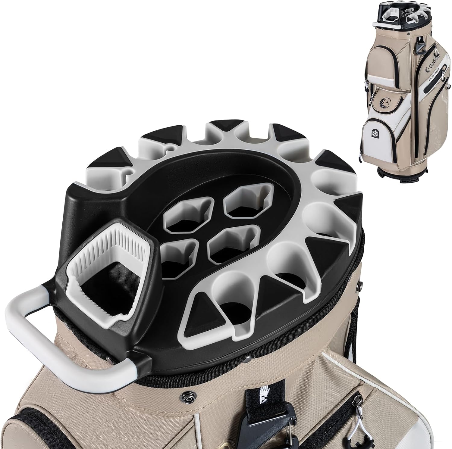 Tangkula Golf Cart Bag with 14-Way Full Length Dividers