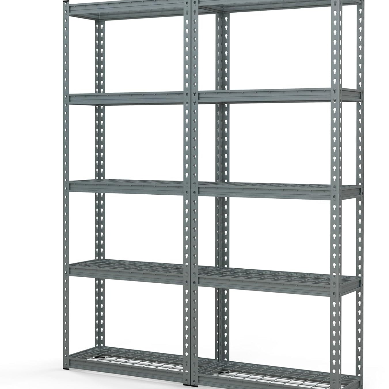 Tangkula 5-Tier Garage Storage Shelves, Heavy Duty Metal Storage Shelving Unit, 27.5" L x 12" W x 66" H