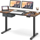 Tangkula 55” x 28” Height Adjustable Electric Standing Desk, Ergonomic Sit Stand Desk