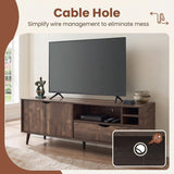 Tangkula Industrial TV Stand for TVs up to 65 Inches