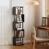 Tangkula 5-Tier S-Shaped Bookshelf