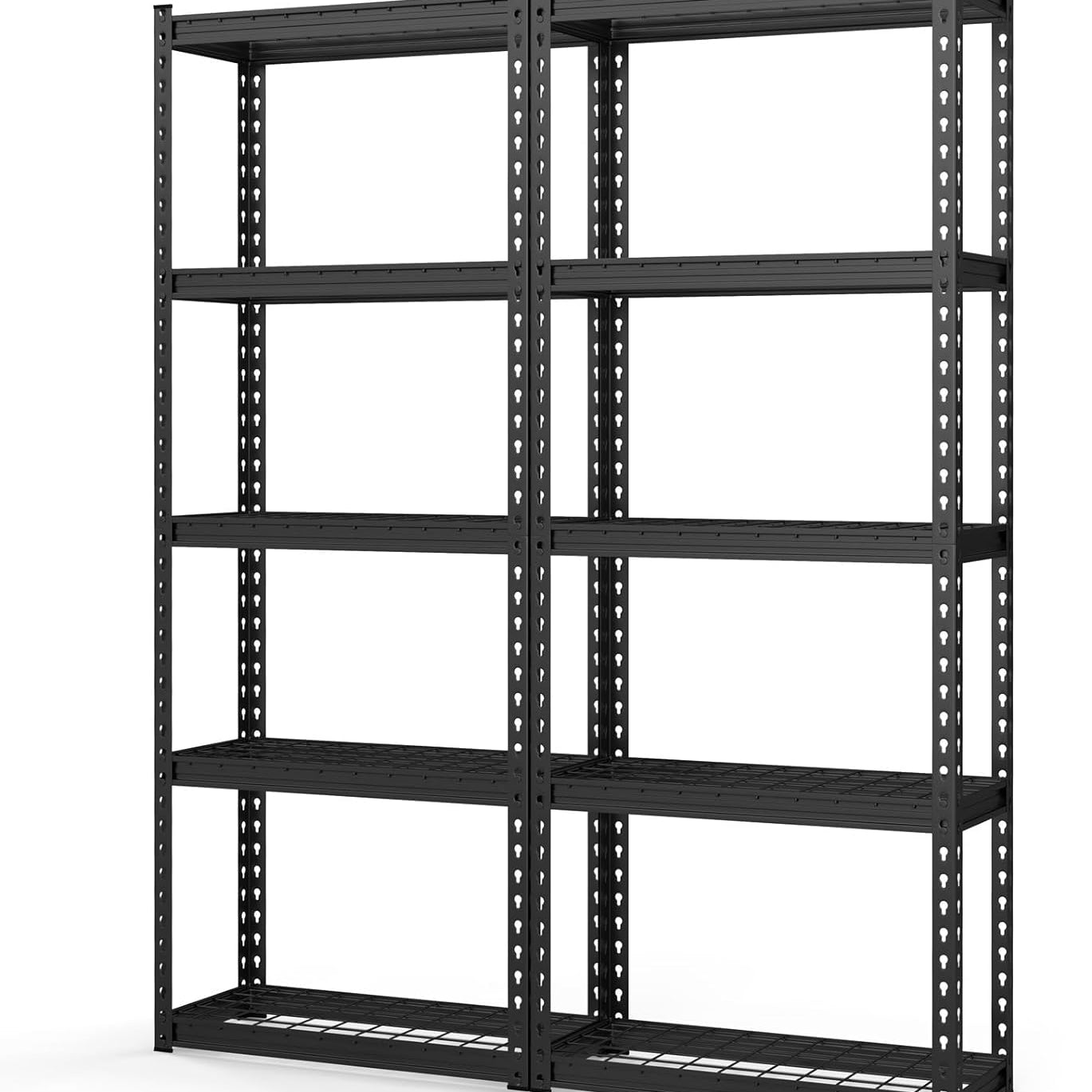 Tangkula 5-Tier Garage Storage Shelves, Heavy Duty Metal Storage Shelving Unit, 27.5" L x 12" W x 66" H