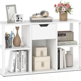 Tangkula 5-Cube Bookcase with Storage Drawer