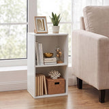 Tangkula 2-Cube Bookcase, Floor Bookshelf with Cubes