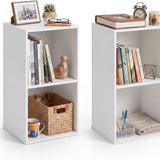 Tangkula 2-Cube Bookcase, Floor Bookshelf with Cubes