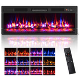 Tangkula 23/36 Inch Recessed Electric Fireplace with Remote