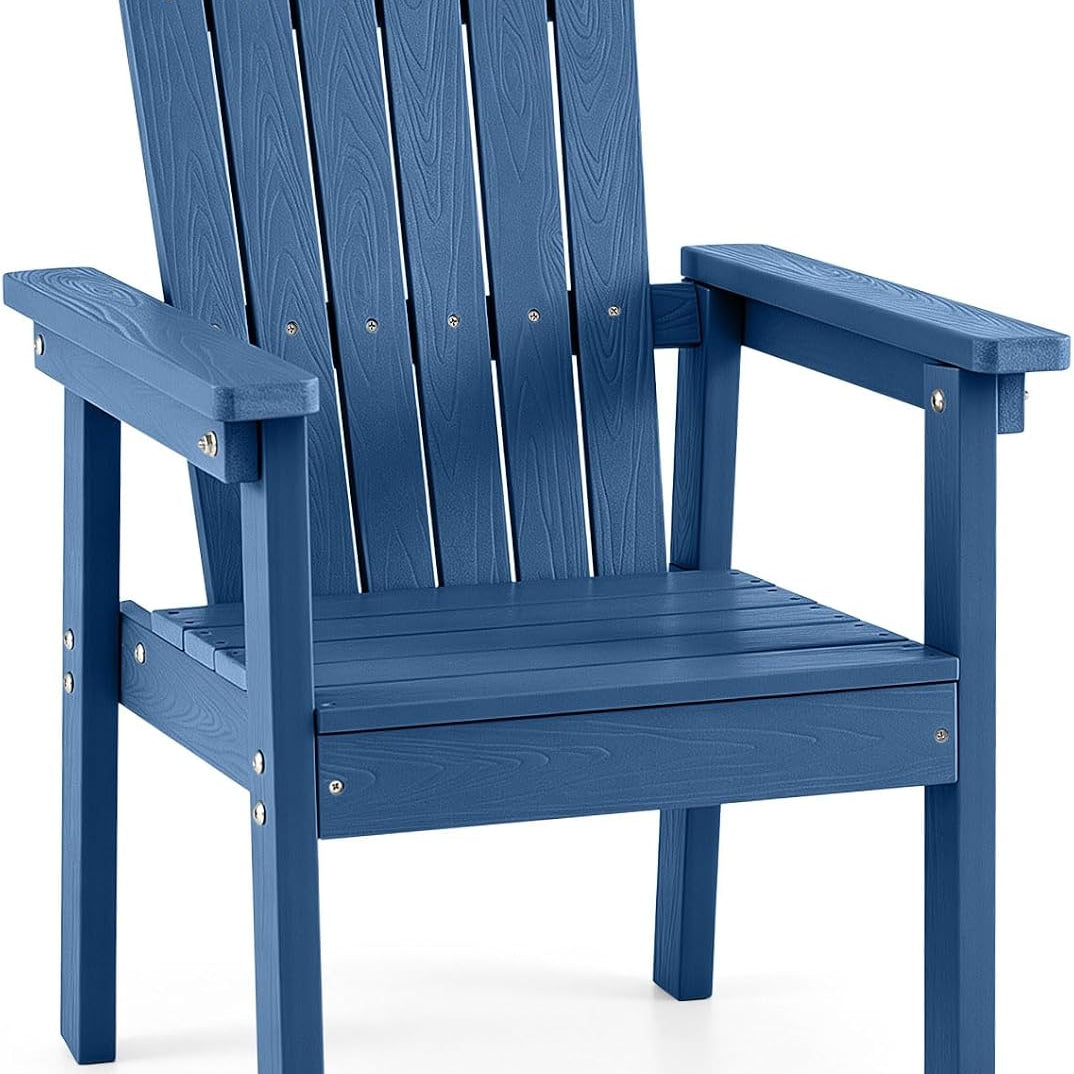 Tangkula Outdoor HIPS Adirondack Chair with High Backrest (1/2/4)