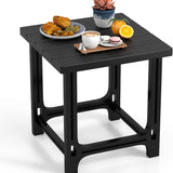 Tangkula 18" Outdoor Adirondack Side Table with Slatted Surface (1/2)