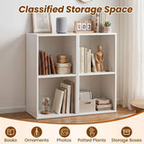 Tangkula 2-Cube Bookcase, Floor Bookshelf with Cubes