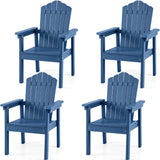 Tangkula Outdoor HIPS Adirondack Chair with High Backrest (1/2/4)