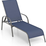 Tangkula Patio Chaise Lounge, Recliner Outdoor Lounger Chair