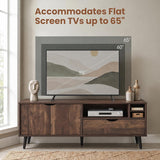 Tangkula Industrial TV Stand for TVs up to 65 Inches