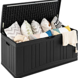 Tangkula 80 Gallon Outdoor Storage Box