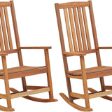 Tangkula Patio Rocking Chair, Ergonomic High-Back Outdoor Rocker with Smooth Rocking Base