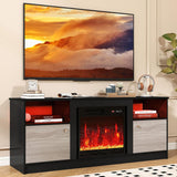 Tangkula 58" Fireplace TV Stand for TVs Up to 65"