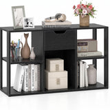 Tangkula 5-Cube Bookcase with Storage Drawer