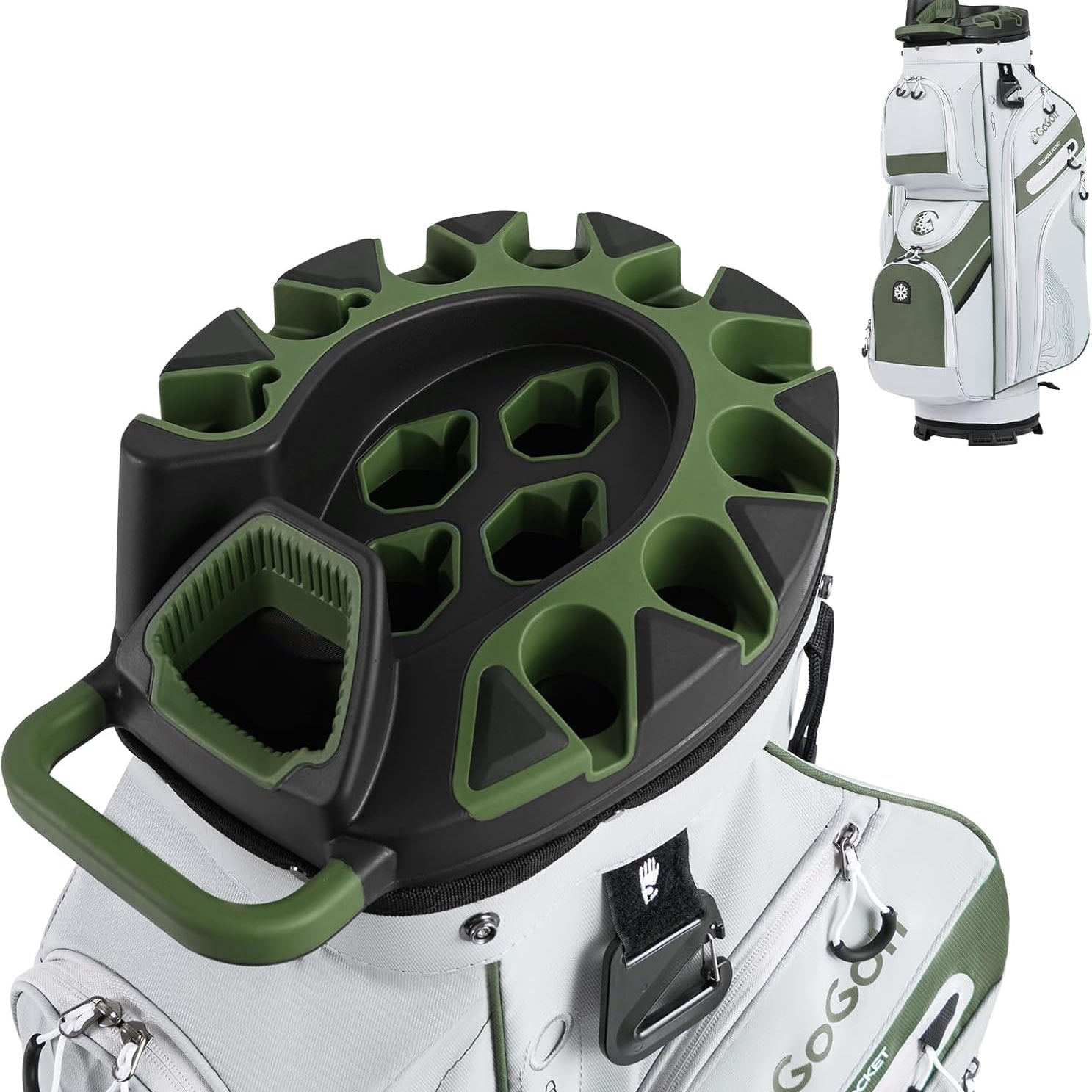Tangkula Golf Cart Bag with 14-Way Full Length Dividers