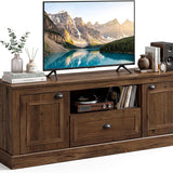 Tangkula Retro Farmhouse TV Stand for 70" TVs